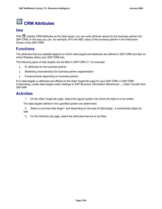 SAP BI 7.0 Info Providers