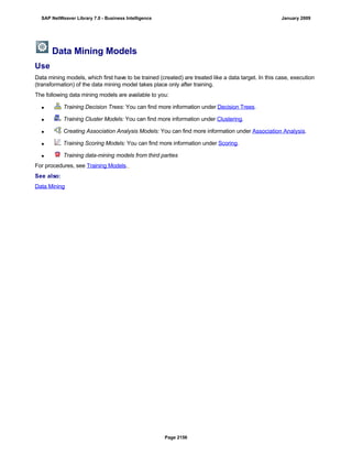 SAP BI 7.0 Info Providers