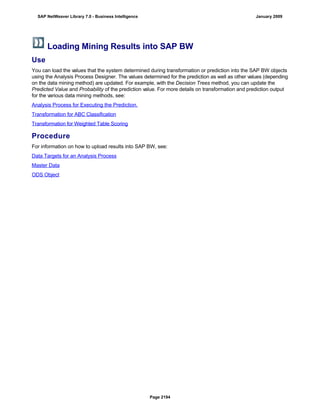 SAP BI 7.0 Info Providers