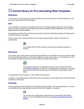 SAP BI 7.0 Info Providers