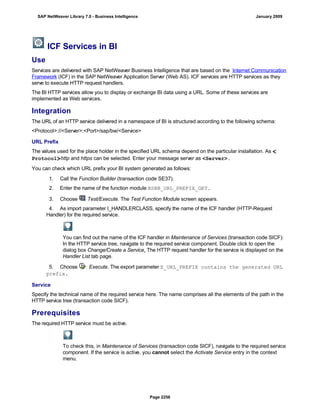 SAP BI 7.0 Info Providers