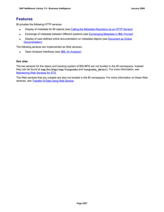 SAP BI 7.0 Info Providers