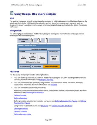 SAP BI 7.0 Info Providers