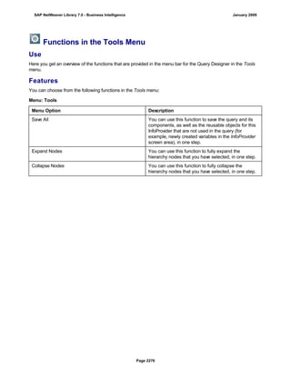 SAP BI 7.0 Info Providers