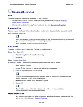 SAP BI 7.0 Info Providers