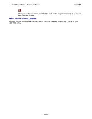 SAP BI 7.0 Info Providers