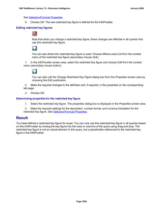 SAP BI 7.0 Info Providers