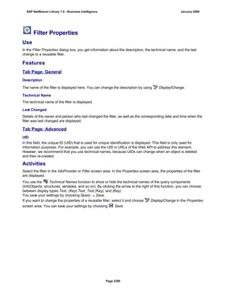 SAP BI 7.0 Info Providers