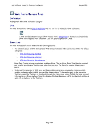 SAP BI 7.0 Info Providers