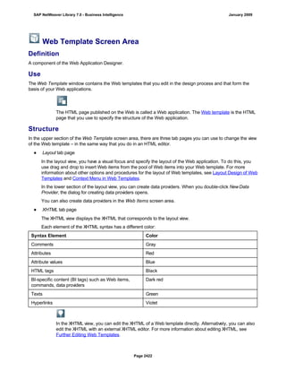 SAP BI 7.0 Info Providers