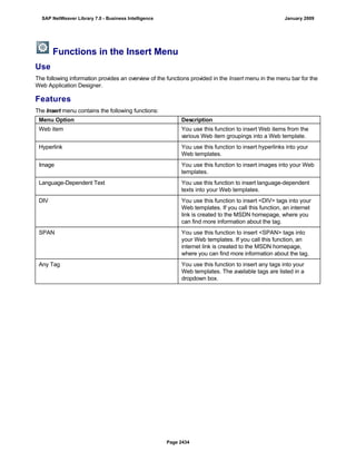 SAP BI 7.0 Info Providers