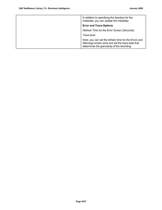 SAP BI 7.0 Info Providers