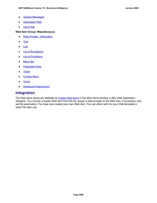 SAP BI 7.0 Info Providers