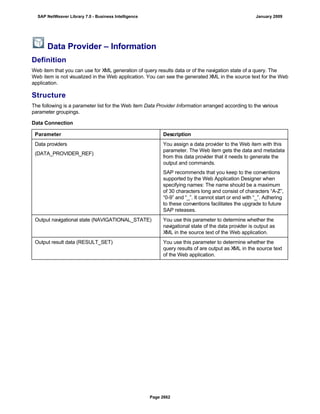 SAP BI 7.0 Info Providers