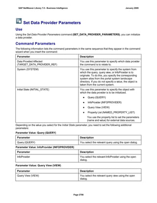 SAP BI 7.0 Info Providers
