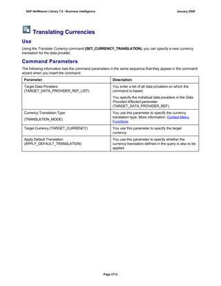 SAP BI 7.0 Info Providers