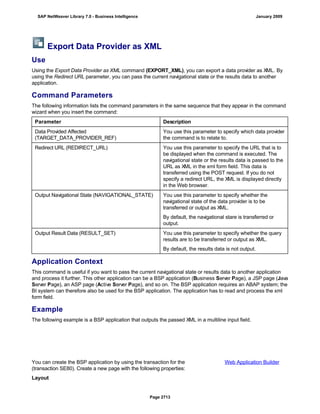 SAP BI 7.0 Info Providers