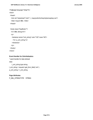 SAP BI 7.0 Info Providers