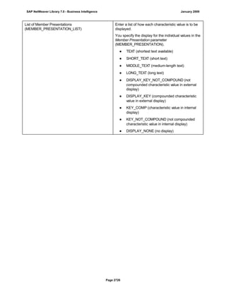 SAP BI 7.0 Info Providers