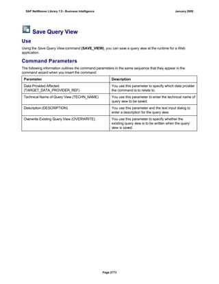 SAP BI 7.0 Info Providers