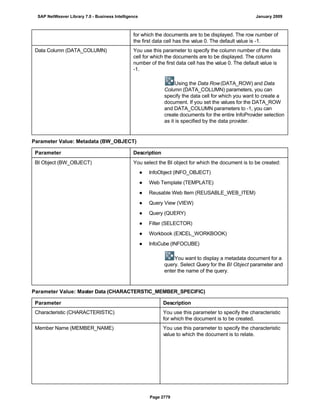 SAP BI 7.0 Info Providers