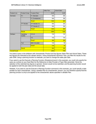 SAP BI 7.0 Info Providers