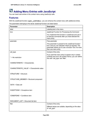 SAP BI 7.0 Info Providers