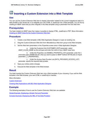 SAP BI 7.0 Info Providers