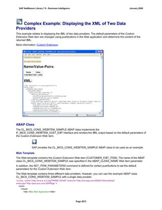 SAP BI 7.0 Info Providers