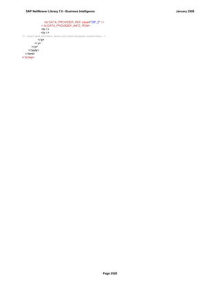 SAP BI 7.0 Info Providers