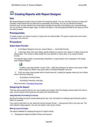 SAP BI 7.0 Info Providers