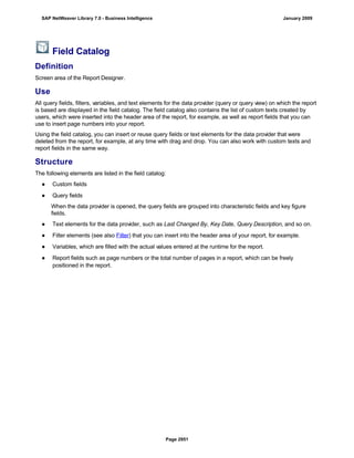 SAP BI 7.0 Info Providers