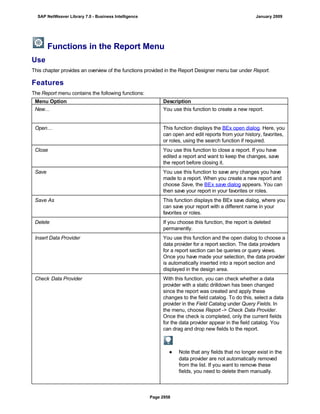 SAP BI 7.0 Info Providers