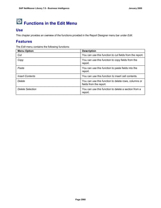 SAP BI 7.0 Info Providers