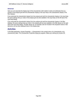 SAP BI 7.0 Info Providers