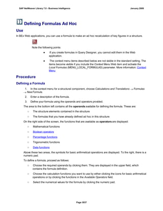 SAP BI 7.0 Info Providers