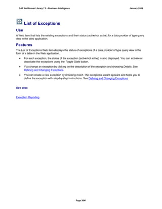 SAP BI 7.0 Info Providers