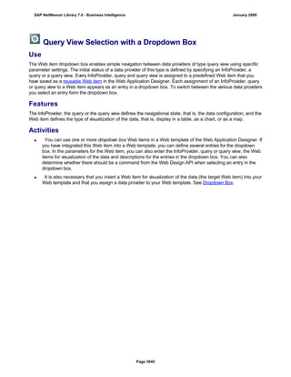 SAP BI 7.0 Info Providers