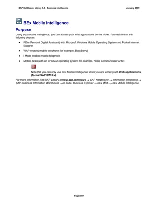 SAP BI 7.0 Info Providers