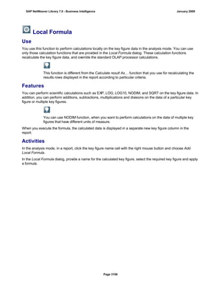 SAP BI 7.0 Info Providers