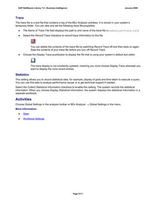 SAP BI 7.0 Info Providers