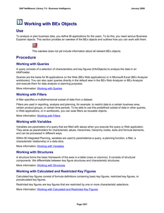 SAP BI 7.0 Info Providers