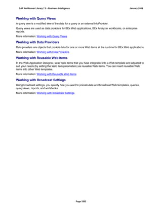 SAP BI 7.0 Info Providers