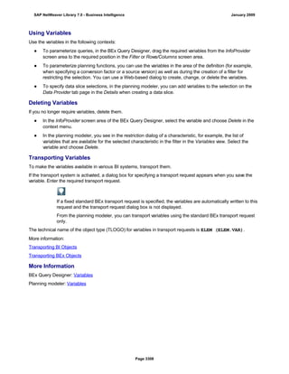 SAP BI 7.0 Info Providers