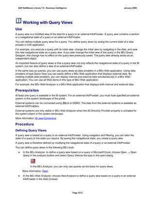 SAP BI 7.0 Info Providers