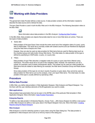 SAP BI 7.0 Info Providers