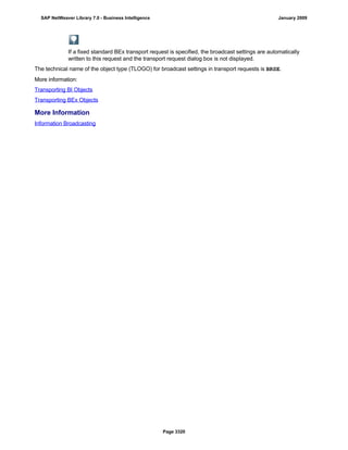 SAP BI 7.0 Info Providers