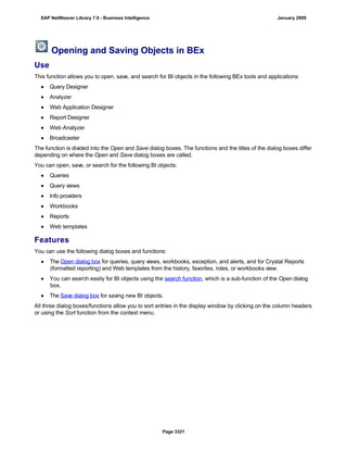 SAP BI 7.0 Info Providers