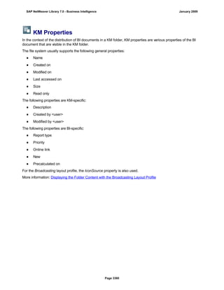 SAP BI 7.0 Info Providers