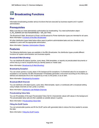 SAP BI 7.0 Info Providers